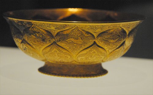 scodella d'oro - dinastaia Tang (617-907 d.C.)